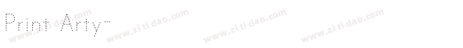 Print Arty字体转换